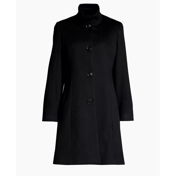 Sofia Cashmere Wool-Blend Funnel-Neck Coat $995 - Picture 1 of 8